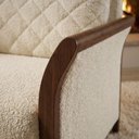 Ver imagem 7 de Sofa 2 Lugares Ambar 165 cm Braços Pes em Madeira Boucle Tce 1010 Moll