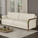 Ver imagem 2 de Sofa 2 Lugares Ambar 165 cm Braços Pes em Madeira Boucle Tce 1010 Moll