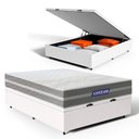 Ver imagem 2 de Cama Box Baú + Colchão Gazin de Molas Ensacadas One Face Air Up Casal 138 cm