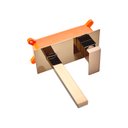 Ver imagem 2 de Torneira Banheiro Lavabo Parede Monocomando Misturador Rose Gold Demima