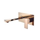 Ver imagem 1 de Torneira Banheiro Lavabo Parede Monocomando Misturador Rose Gold Demima