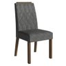 Conjunto Sala de Jantar Tampo de Madeira 6 Cadeiras Rustic/silver Leon Madesa - 5