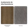 Conjunto Sala de Jantar Tampo de Madeira 6 Cadeiras Rustic/silver Leon Madesa - 10