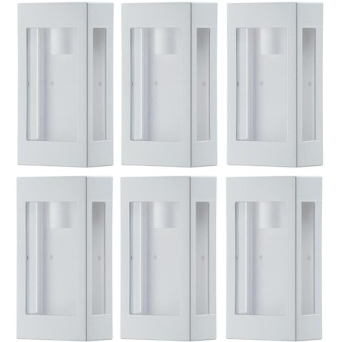 Kit 6 Arandelas Externas Prime Luminárias Bivolt de Parede Jardim Muro Entrada Dital