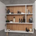 Ver imagem 6 de Armário para Banheiro com Espelho 80cm Evie B06 Branco Tau - Lyam Decor