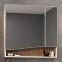Ver imagem 2 de Armário para Banheiro com Espelho 80cm Evie B06 Branco Tau - Lyam Decor