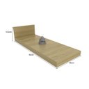 Ver imagem 3 de Tampo para Balcão 20 Cm Cz3329 Carvalho Tropical Tecno Mobili