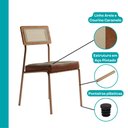 Ver imagem 7 de Conjunto Sala de Jantar 6 Cadeiras Violeta Carraro Off White Rosê