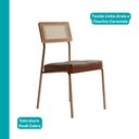 Ver imagem 6 de Conjunto Sala de Jantar 6 Cadeiras Violeta Carraro Off White Rosê