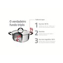 Ver imagem 6 de Caçarola Duo Silicone Aço Inox 1,8L Fundo Triplo Tramontina