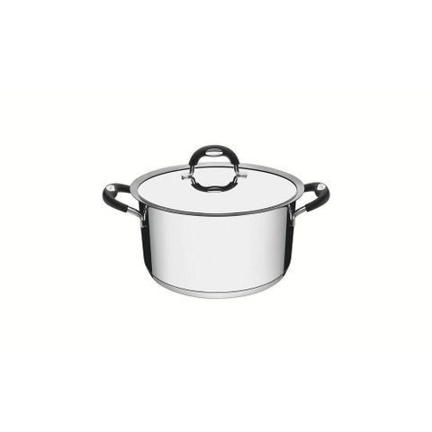 Caçarola Duo Silicone Aço Inox 1,8L Fundo Triplo Tramontina