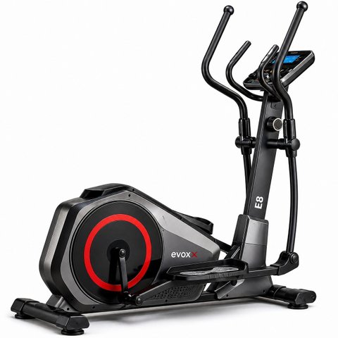 Elíptico Magnético Evox E8 Passada 40 a 45 cm Disco 10 kg 8 Níveis Suporta 140kg