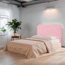 Ver imagem 2 de Cabeceira Casal Queen Estofada para Cama Box Lizza Veludo Rosa Bebe