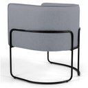 Ver imagem 3 de Kit 2 Poltronas Base Aço Betina C-416 Linho Cinza Escuro