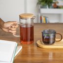 Ver imagem 2 de Jarra de vidro com tampa de bambu 750ml - Oikos