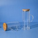 Ver imagem 5 de Jarra de vidro com tampa de bambu 750ml - Oikos