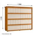 Ver imagem 3 de Cômoda Tarsila 100% Mdf Ripado 8 Gavetas - Cinamomo Off White - Madetec