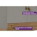 Ver mais imagens de Rack Bancada C/ Painel P/ Tv até 50 Pol Alagoas 2 Portas e 5 Prateleiras 187x160cm Nature/off White