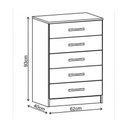 Ver imagem 2 de Cômoda 5 Gavetas Maxi - Branco Branco