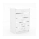 Ver imagem 3 de Cômoda 5 Gavetas Maxi - Branco Branco