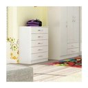 Ver imagem 1 de Cômoda 5 Gavetas Maxi - Branco Branco