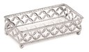 Ver imagem 2 de Kit 02 Bandejas Decorativas Metal Prata com Espelho 12024 Mart