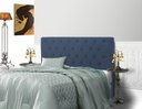 Ver imagem 3 de Cabeceira Embaixatriz Plus Queen 1600mm Veludo Azul - Simbal