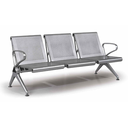 Ver imagem 3 de Cadeira Longarina 3 Lugares Elegance Bob Cinza