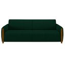 Ver imagem 6 de Conjunto Sofá 3 Lugares 223cm e Poltrona 98cm Amaranto M22 Veludo Verde - Mpozenato