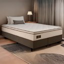 Ver imagem 1 de Cama Box King Gazin Londres Molas Ensacadas Soft Pillow 193x203cm