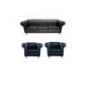 1 Sofá 1.80 + 2 Poltronas Chesterfield Luiz Xv Corano Preto / Barbearia, Sala, Salão de Beleza, Escr - 1