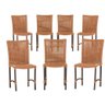7 Cadeiras de Jantar Cannes de Alumínio Pintura Marrom Trama Terra Cota - 1