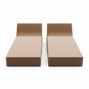 Ver imagem 2 de Kit 02 Espreguiçadeiras Área Externa Sunny Impermeável 160x70cm em Espuma Acquablock Fendi - Desk de
