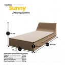 Ver imagem 4 de Kit 02 Espreguiçadeiras Área Externa Sunny Impermeável 160x70cm em Espuma Acquablock Fendi - Desk de