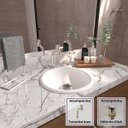 Ver imagem 1 de Cuba Sobrepor Lume com Torneira Inox Curva e Válvula Click