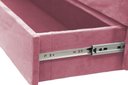 Ver imagem 3 de Recamier Puff Baú Sapateira com Gaveta 1,58 Cm para Cama Box Queen Size - Rosa Claro
