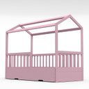 Ver imagem 5 de Cama Montessoriana Solteiro C/ Auxiliar Rosa