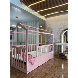 Cama Montessoriana Solteiro C/ Auxiliar Rosa - 3
