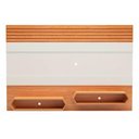 Ver imagem 2 de Painel Home Theater 220cm X 150cm 75 Polegadas 100% Mdf Cor:off White com Freijó