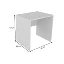 Ver imagem 2 de Armário Montessoriano Gaveteiro + Mesa + Baú Rubi 100% Mdf + Eiffel Branca