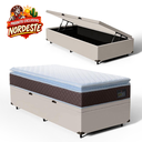 Ver imagem 2 de Cama Box Baú com Colchão de Espuma D33 Pillow Top Comfort Luxo Solteiro 88 cm