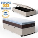 Ver imagem 3 de Cama Box Baú com Colchão de Espuma D33 Pillow Top Comfort Luxo Solteiro 88 cm