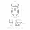 Ver imagem 2 de Assento Laqueado Alpinia Branco Tampa para Vaso Fiori em Mdf