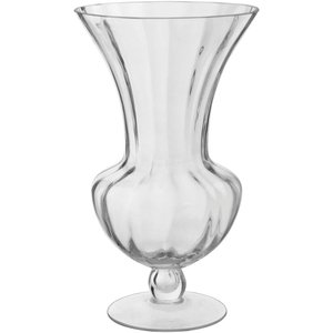 Vaso Vidro Transparente Lacus 30X18X18Cm NH