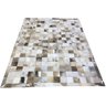 Tapete de Couro Cinza Natural Malhado 1,50x2,00 C/B Pç 10x10 - 1