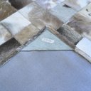 Ver imagem 3 de Tapete de Couro Cinza Natural Malhado 1,50x2,00 C/B Pç 10x10
