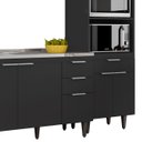 Ver imagem 7 de Armário de Cozinha Cp02 com Pia 180cm Pérola Z34 Preto - Mpozenato
