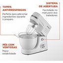 Ver imagem 3 de Batedeira Planetária Mondial 4,5l Branco 700w 220v - Bp-03-w