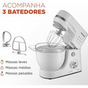 Ver imagem 2 de Batedeira Planetária Mondial 4,5l Branco 700w 220v - Bp-03-w
