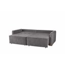 Ver imagem 4 de Sofa Cama 3 Lugares 2,00 m Pé de Madeira Los Angeles:Chumbo/Veludo